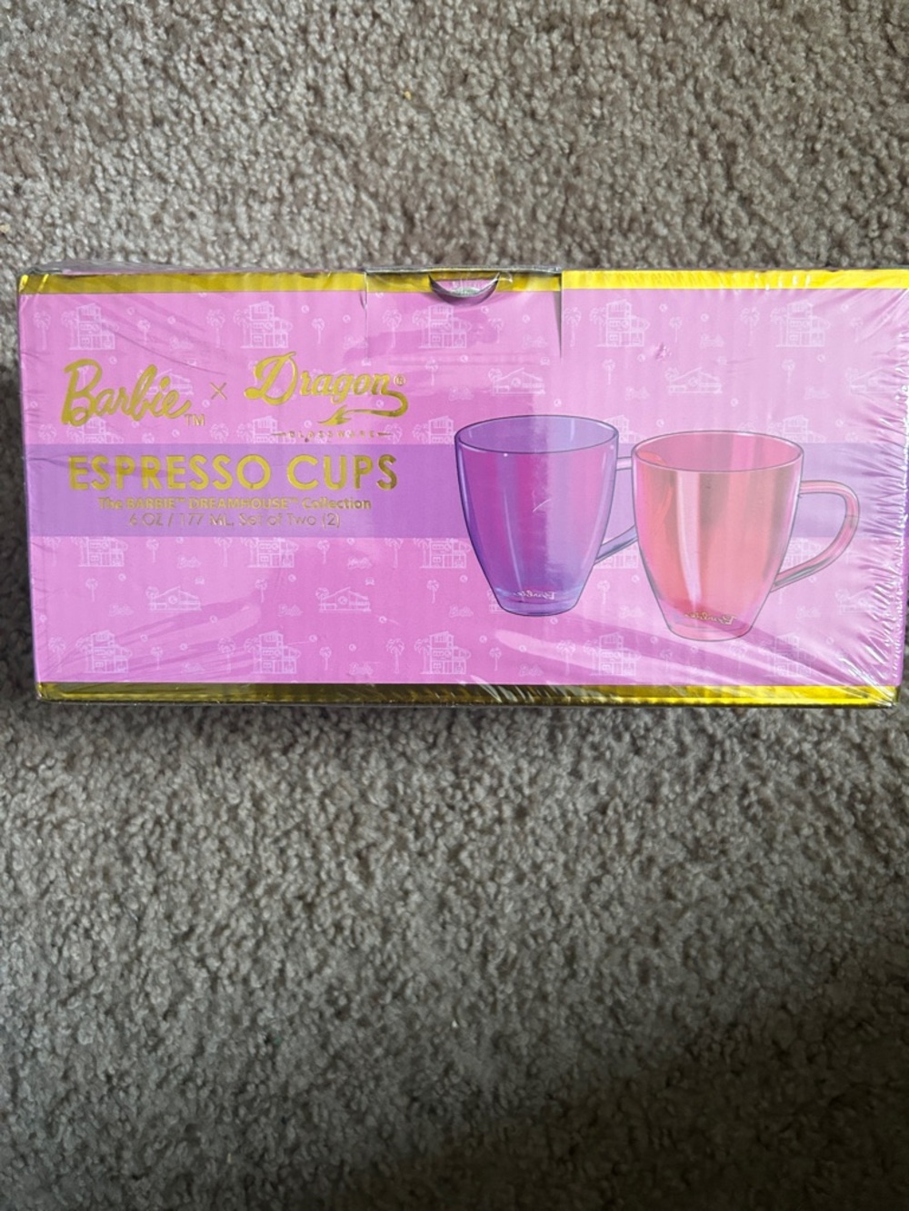 Espresso Cups - Pink and Purple
